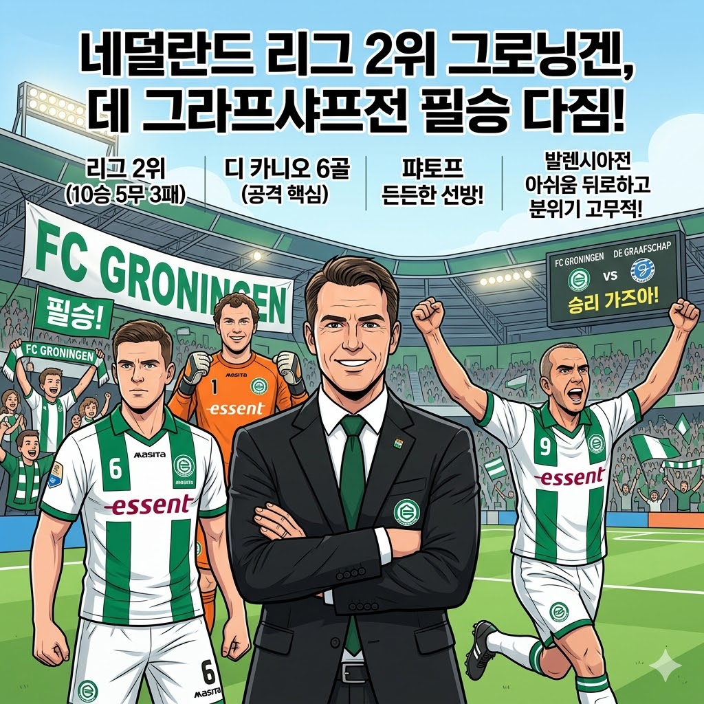 [그로닝겐 감독] ";데 그라프샤프? 플랜대로면 승리!